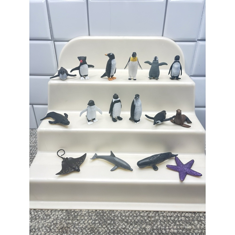 Safari Ltd Toys Penguin Sea Animal  Lot Learning Classroom HG18